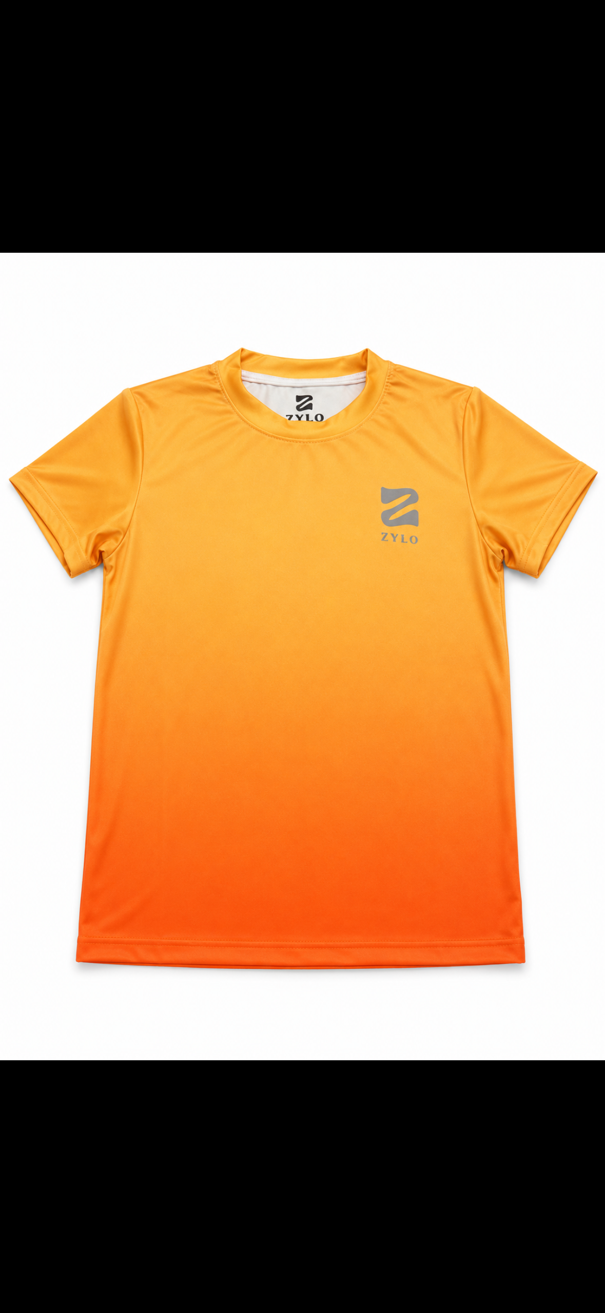 Aura Performance Tee – Sunset Orange